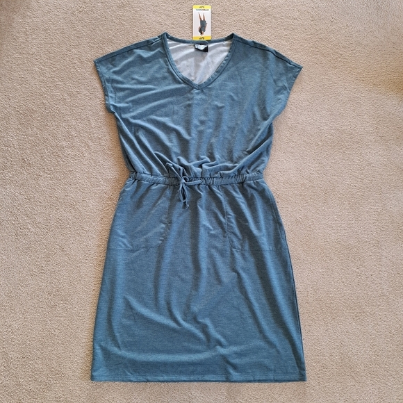 32 Degrees Cool Blue Casual Dress Women's Small Stretch Dress Sporty - Picture 11 of 16